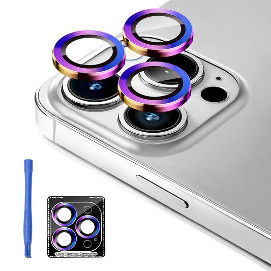Jeluse Designed for iPhone 13 Pro - iPhone 13 Pro Max Camera Lens Protector-Multiple Colors